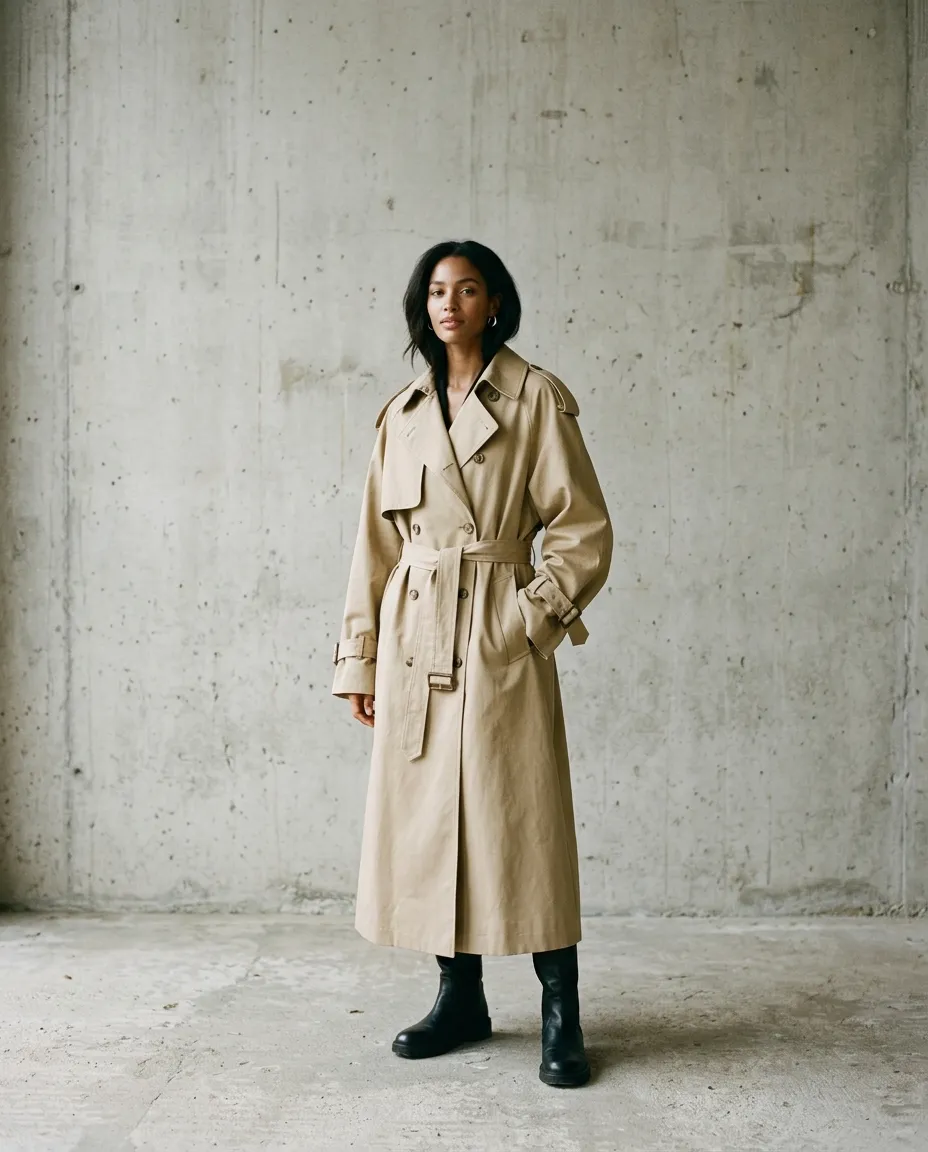 Trench capsule — hero shot