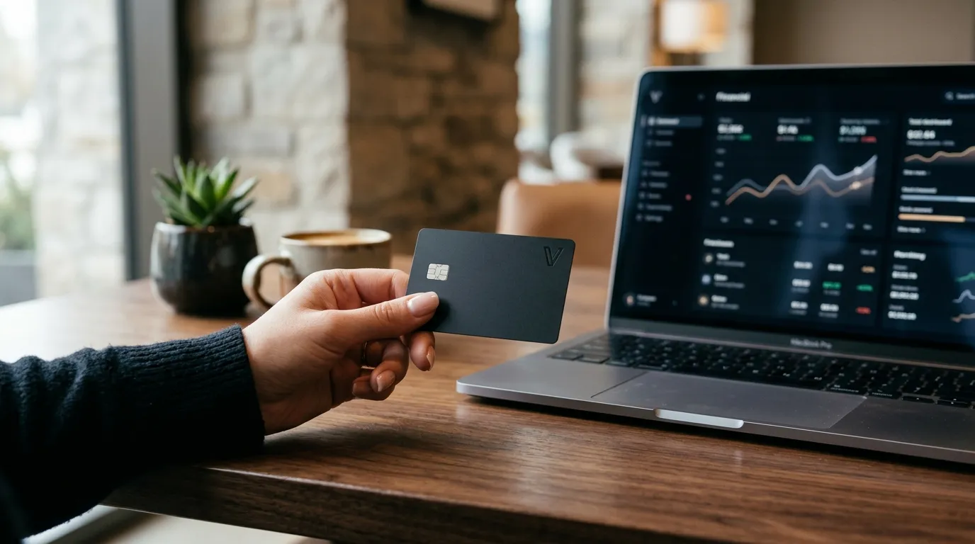 Neobank card — hero shot